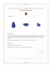 4.68 Ct. Blue Sapphire from Ceylon (Sri Lanka) Appraisal