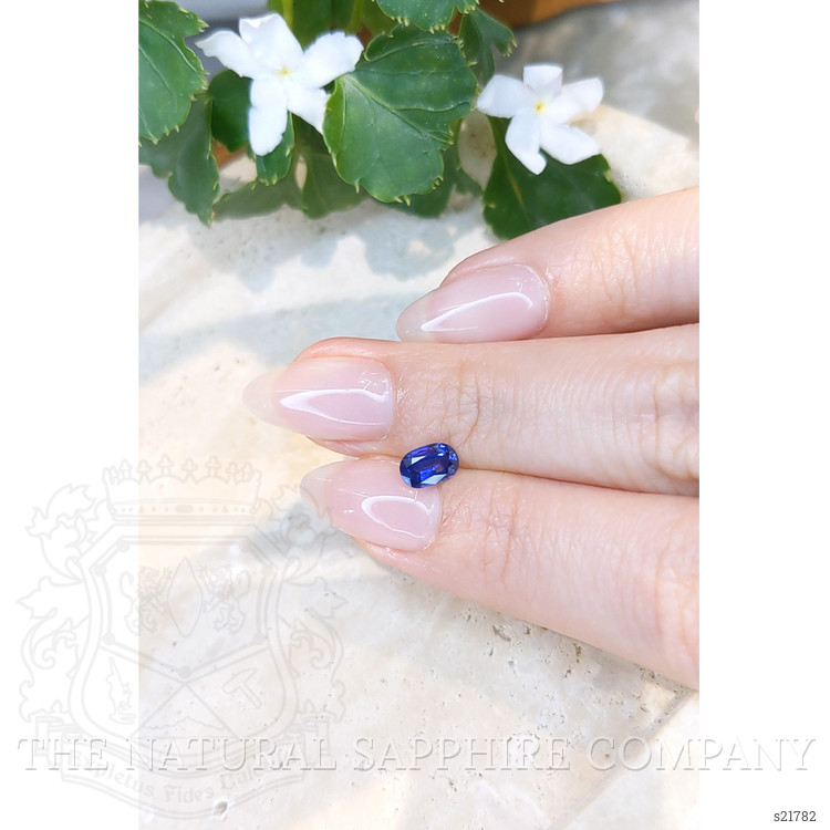 0.71 Ct. Blue Sapphire from Ceylon (Sri Lanka)