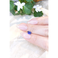 0.71 Ct. Blue Sapphire from Ceylon (Sri Lanka) Life Style