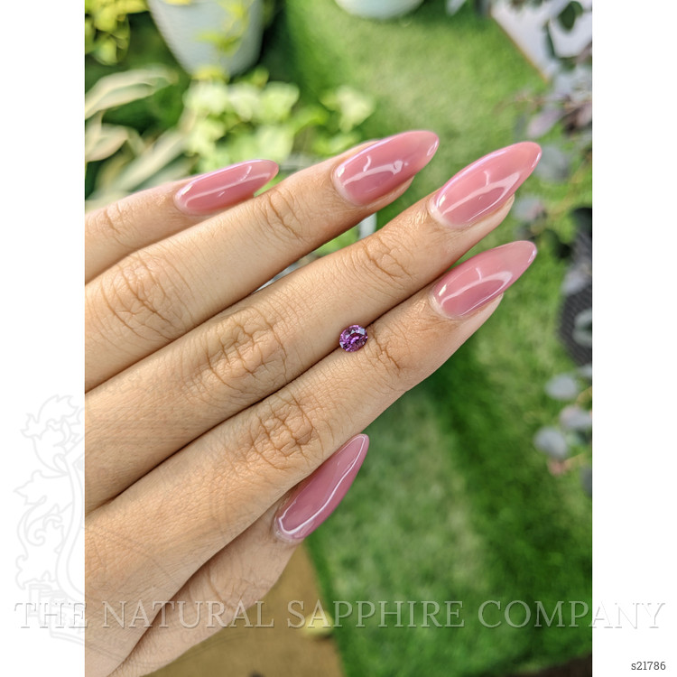 0.42 Ct. Purplish Pink Sapphire from Ceylon (Sri Lanka)