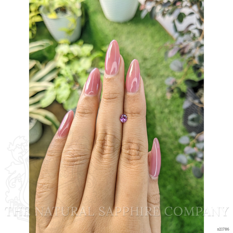 0.42 Ct. Purplish Pink Sapphire from Ceylon (Sri Lanka)