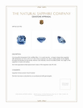 2.16 Ct. Sapphire from Ceylon (Sri Lanka) Appraisal