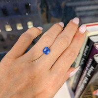 2.04 Ct. Blue Sapphire from Ceylon (Sri Lanka) Life Style