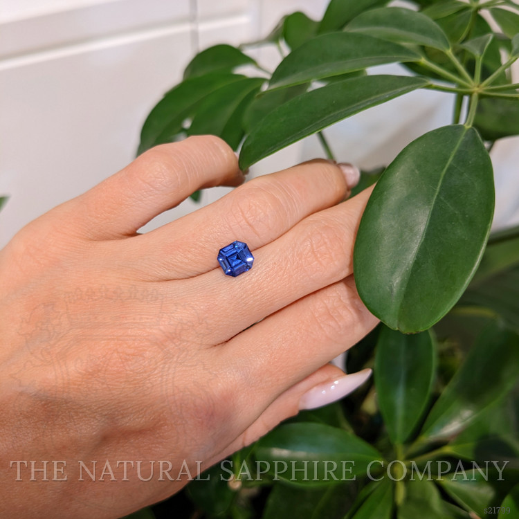 2.04 Ct. Blue Sapphire from Ceylon (Sri Lanka)