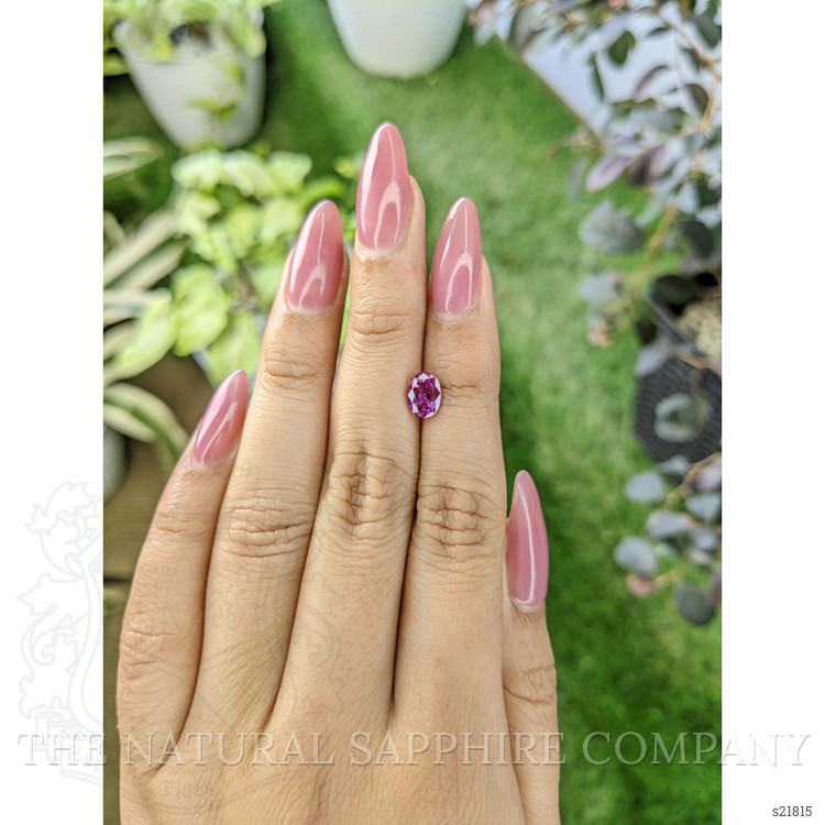 1.44 Ct. Pinkish Purple Sapphire from Ceylon (Sri Lanka)