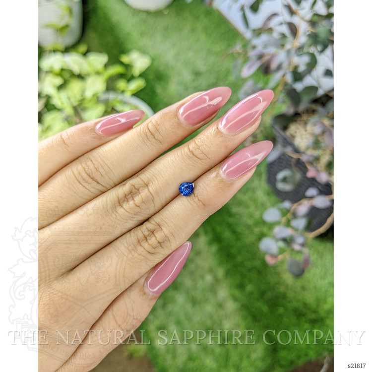 0.61 Ct. Blue Sapphire from Ceylon (Sri Lanka)