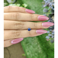 0.61 Ct. Blue Sapphire from Ceylon (Sri Lanka) Life Style