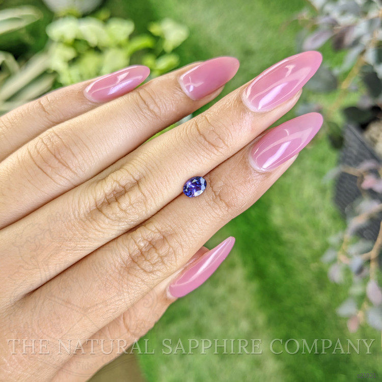 0.83 Ct. Violet Sapphire from Ceylon (Sri Lanka)