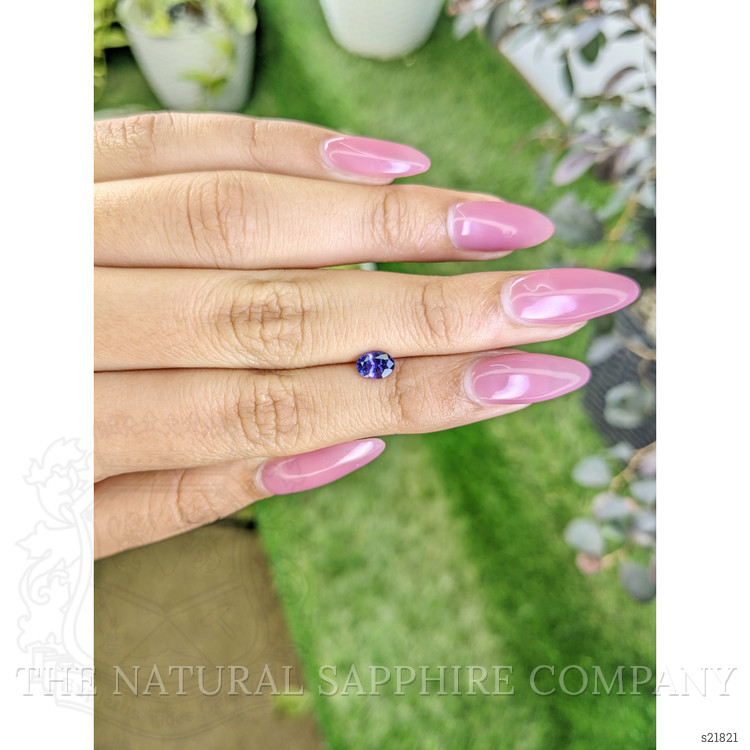 0.83 Ct. Violet Sapphire from Ceylon (Sri Lanka)