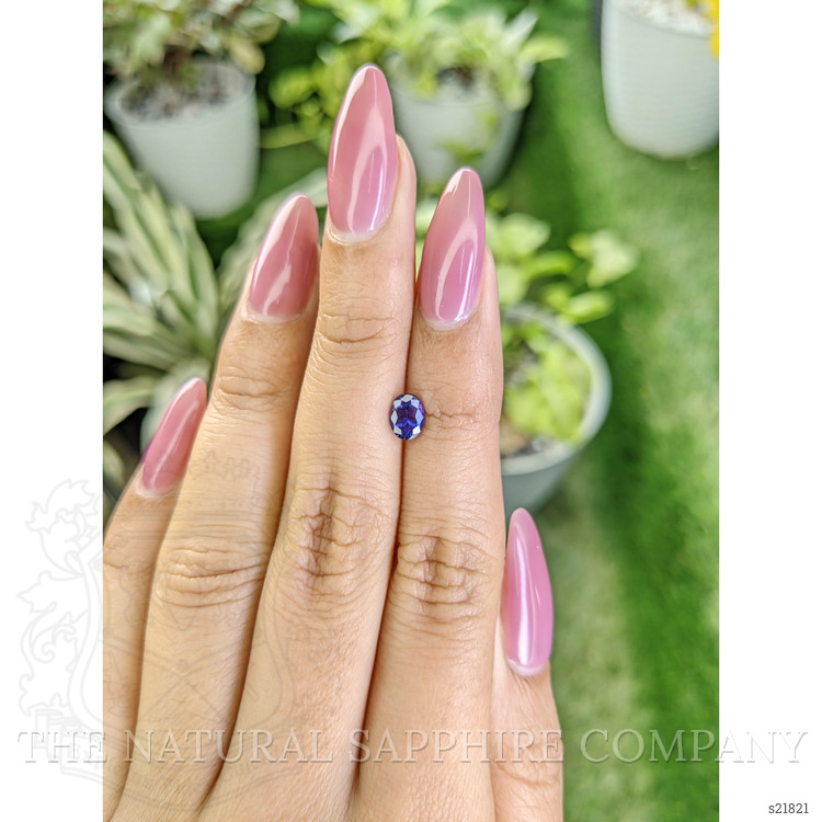 0.83 Ct. Violet Sapphire from Ceylon (Sri Lanka)