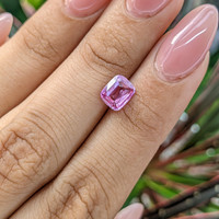 1.56 Ct. Pinkish Purple Sapphire from Madagascar Life Style
