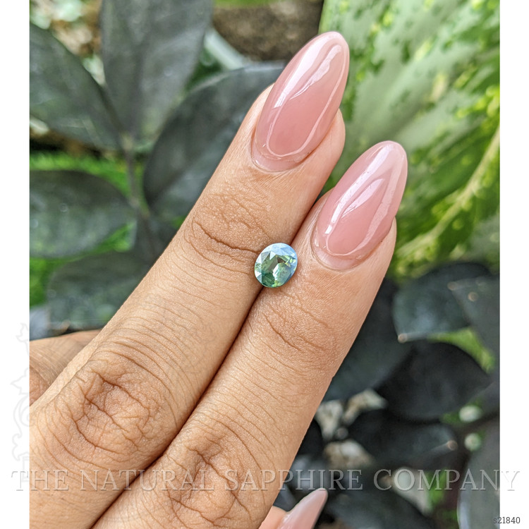 1.14 Ct. Bluish Green Sapphire from Madagascar