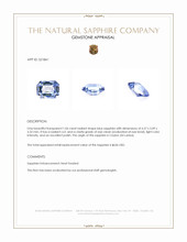 1.06 Ct. Blue Sapphire from Ceylon (Sri Lanka) Appraisal