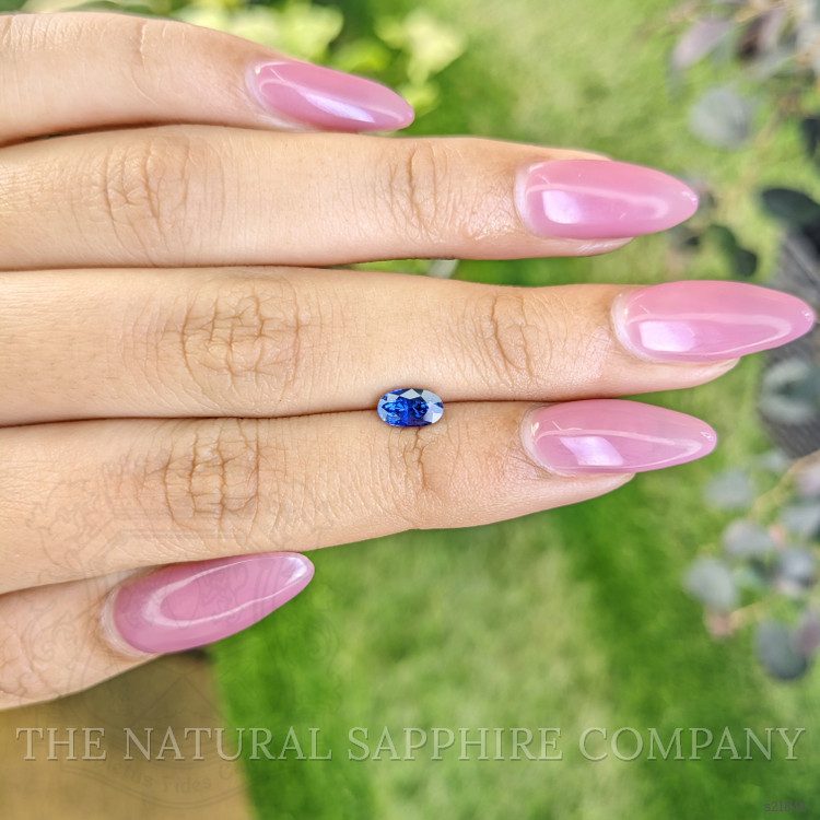 0.87 Ct. Blue Sapphire from Ceylon (Sri Lanka)
