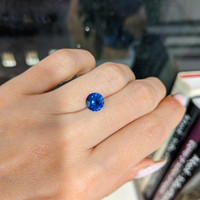 2.20 Ct. Blue Sapphire from Ceylon (Sri Lanka) Life Style