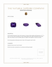 2.08 Ct. Sapphire from Ceylon (Sri Lanka) Appraisal