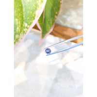 0.78 Ct. Purplish Blue Sapphire from Ceylon (Sri Lanka) Life Style