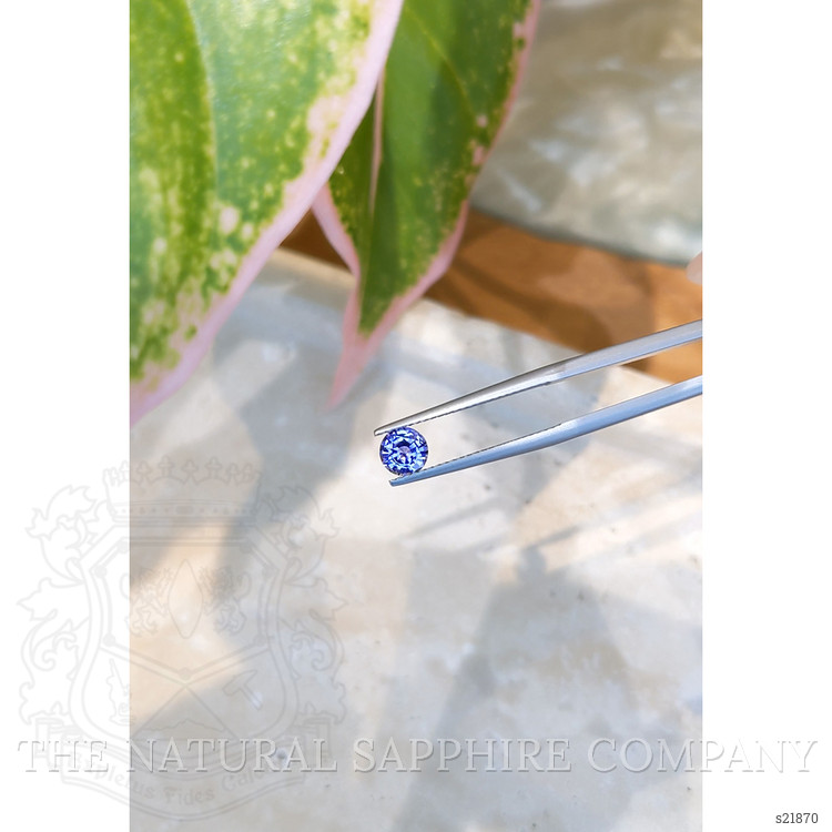 0.76 Ct. Purplish Blue Sapphire from Ceylon (Sri Lanka)