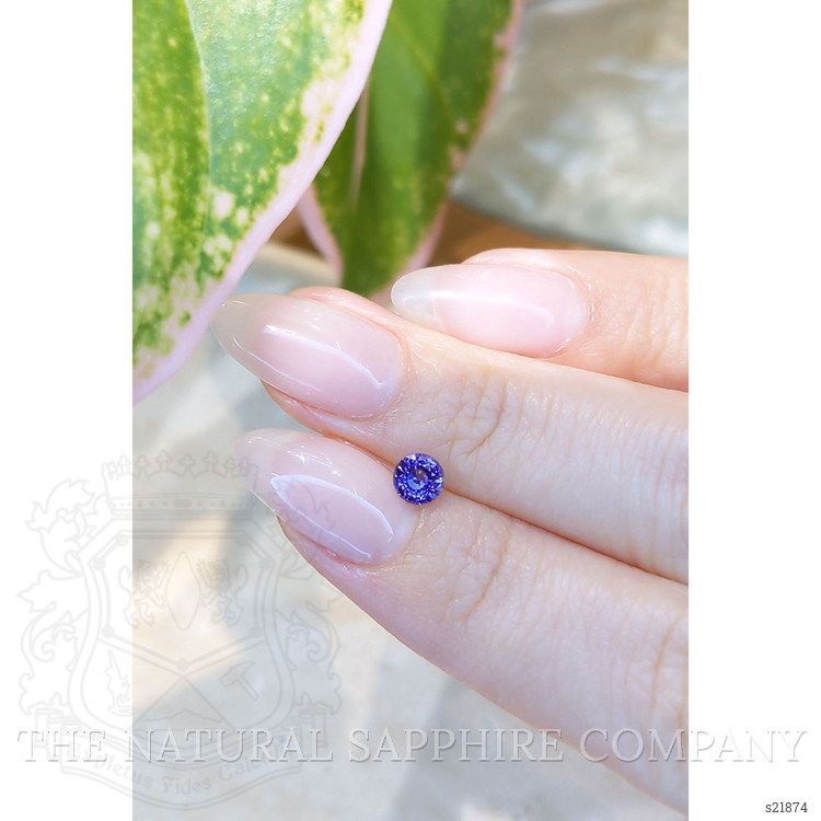 0.50 Ct. Purplish Blue Sapphire from Ceylon (Sri Lanka)