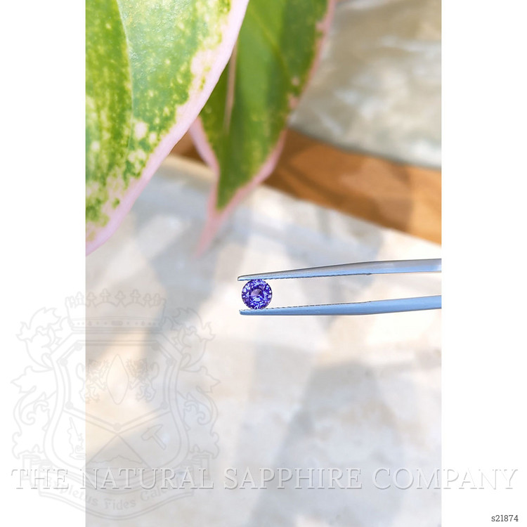 0.50 Ct. Purplish Blue Sapphire from Ceylon (Sri Lanka)
