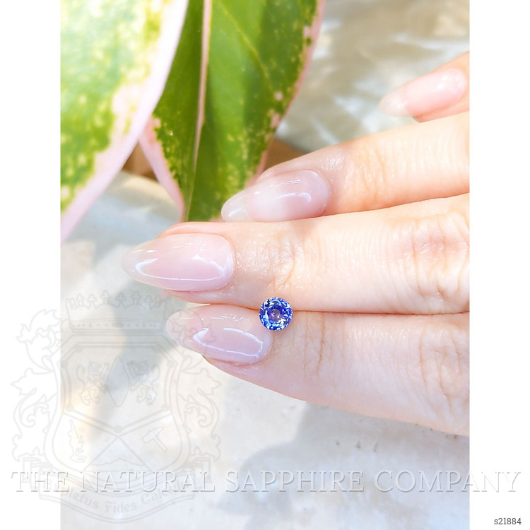 0.88 Ct. Blue Sapphire from Ceylon (Sri Lanka)
