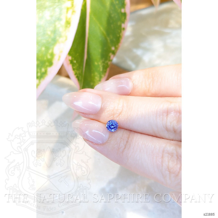 0.77 Ct. Purplish Blue Sapphire from Ceylon (Sri Lanka)