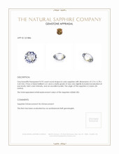 0.92 Ct. Sapphire from Ceylon (Sri Lanka) Appraisal