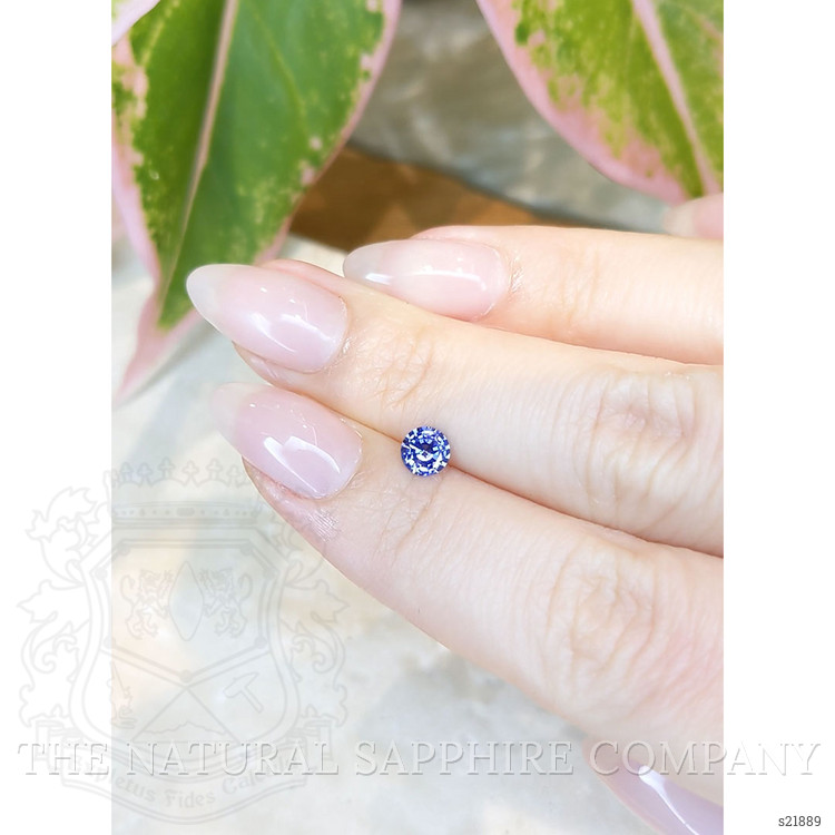 0.59 Ct. Blue Sapphire from Ceylon (Sri Lanka)