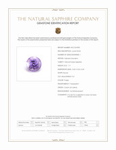 1.11 Ct. Purple Sapphire from Ceylon (Sri Lanka) Scan Report