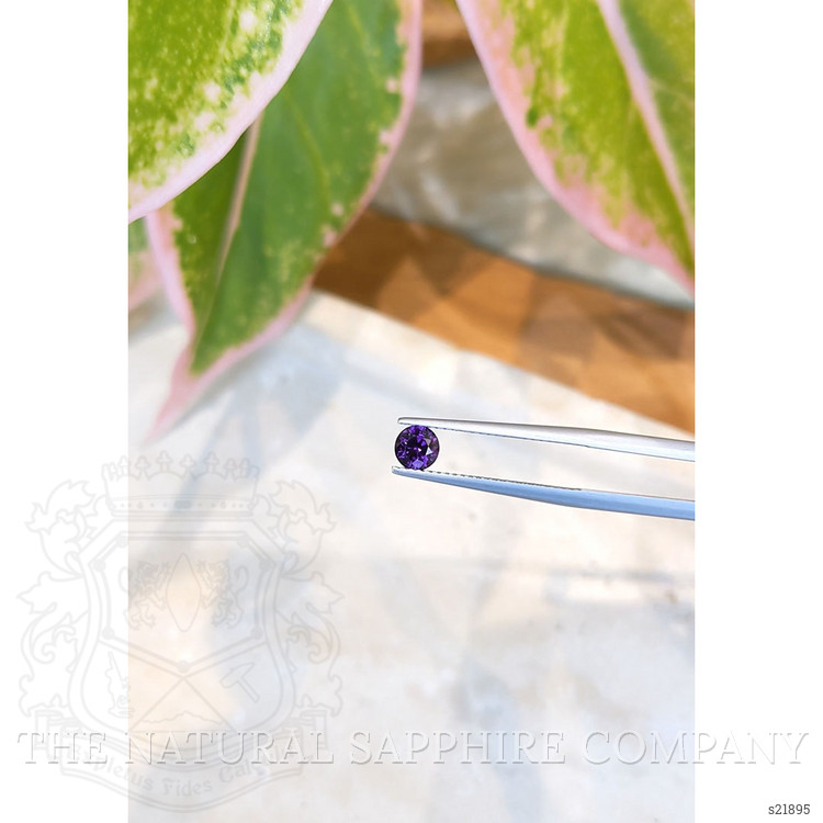 0.69 Ct. Purple Sapphire from Ceylon (Sri Lanka)