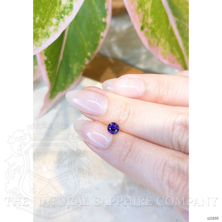 0.69 Ct. Purple Sapphire from Ceylon (Sri Lanka)
