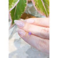 0.62 Ct. Pinkish Purple Sapphire from Ceylon (Sri Lanka) Life Style