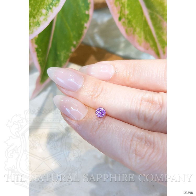 0.62 Ct. Pinkish Purple Sapphire from Ceylon (Sri Lanka)