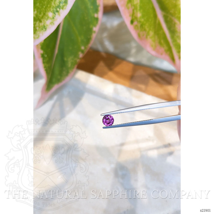 0.55 Ct. Purplish Pink Sapphire from Ceylon (Sri Lanka)