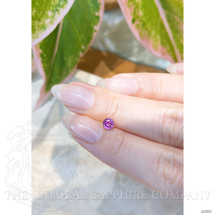 0.55 Ct. Purplish Pink Sapphire from Ceylon (Sri Lanka)