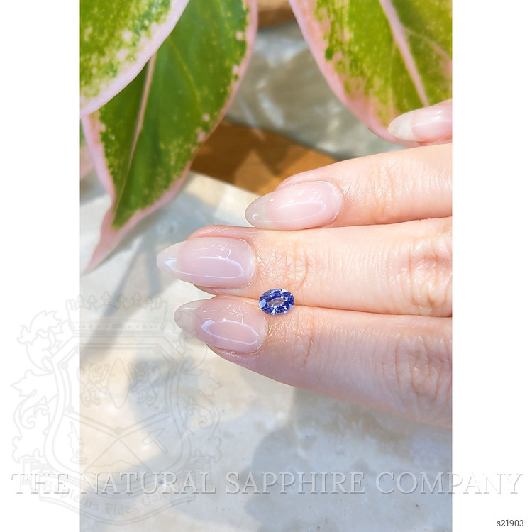 0.78 Ct. Blue Sapphire from Ceylon (Sri Lanka)