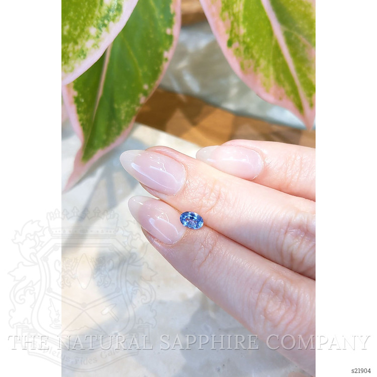0.64 Ct. Blue Sapphire from Ceylon (Sri Lanka)