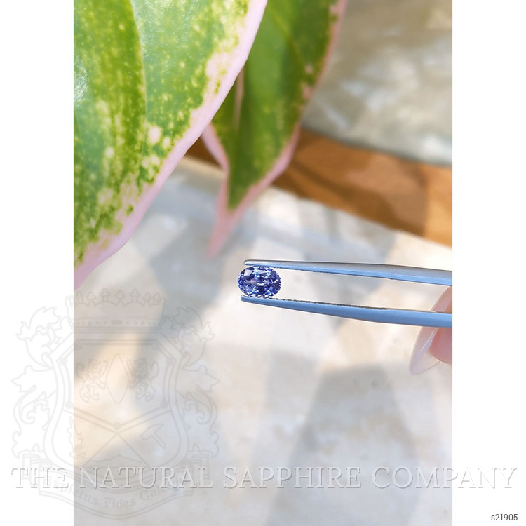 0.69 Ct. Blue Sapphire from Ceylon (Sri Lanka)