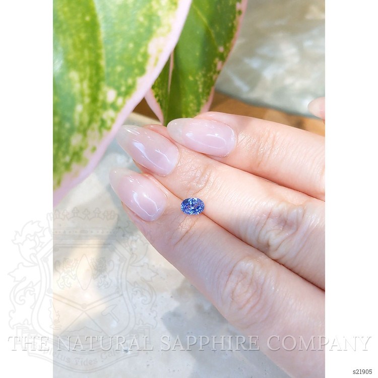 0.69 Ct. Blue Sapphire from Ceylon (Sri Lanka)