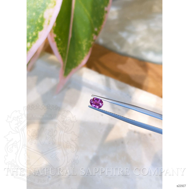 0.62 Ct. Pinkish Purple Sapphire from Ceylon (Sri Lanka)
