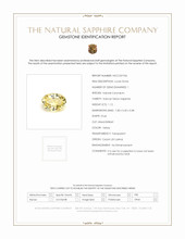 1.12 Ct. Yellow Sapphire from Ceylon (Sri Lanka) Scan Report