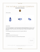 0.72 Ct. Blue Sapphire from Ceylon (Sri Lanka) Appraisal