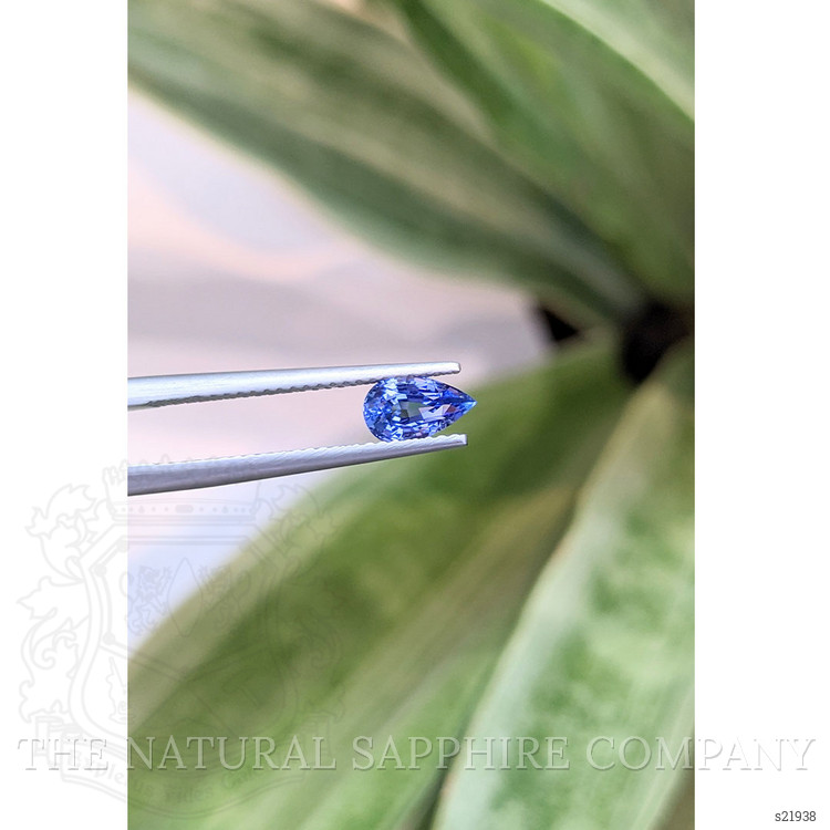 0.87 Ct. Blue Sapphire from Ceylon (Sri Lanka)