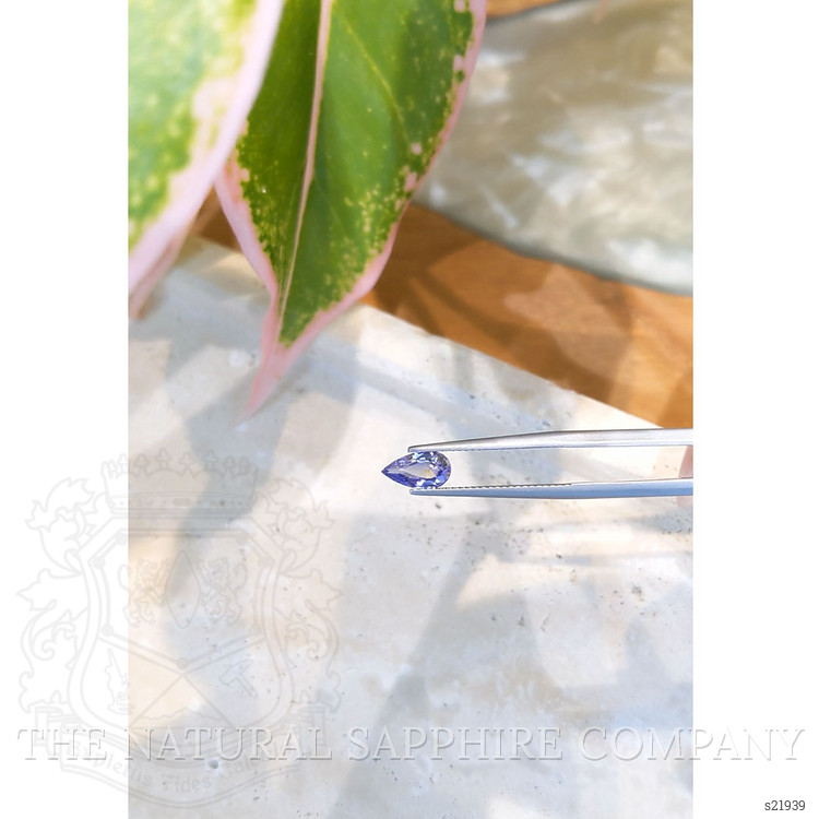 0.96 Ct. Purplish Blue Sapphire from Ceylon (Sri Lanka)