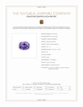 1.15 Ct. Purple Sapphire from Ceylon (Sri Lanka) Scan Report