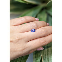 1.39 Ct. Purplish Blue Sapphire from Ceylon (Sri Lanka) Life Style