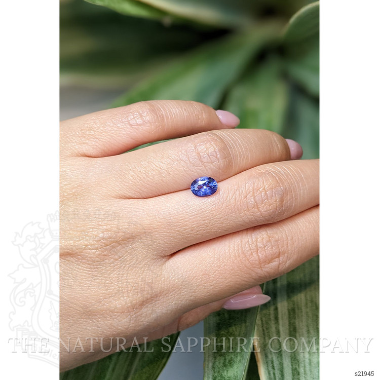 1.39 Ct. Purplish Blue Sapphire from Ceylon (Sri Lanka)