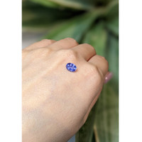 1.39 Ct. Purplish Blue Sapphire from Ceylon (Sri Lanka) Life Style