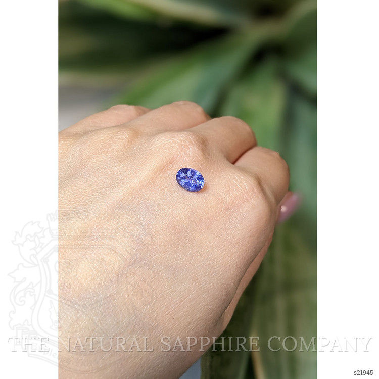 1.39 Ct. Purplish Blue Sapphire from Ceylon (Sri Lanka)