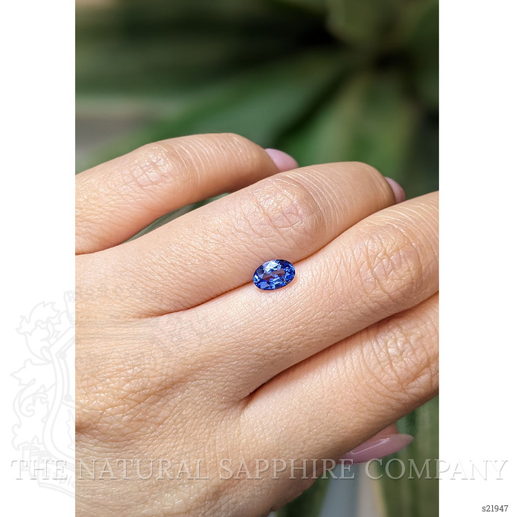 0.87 Ct. Blue Sapphire from Ceylon (Sri Lanka)